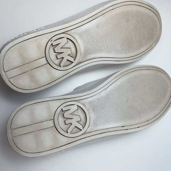 Michael Michael Kors Womens 6.5 Knitted Slip On Shoes Ivory Color - Picture 11 of 12